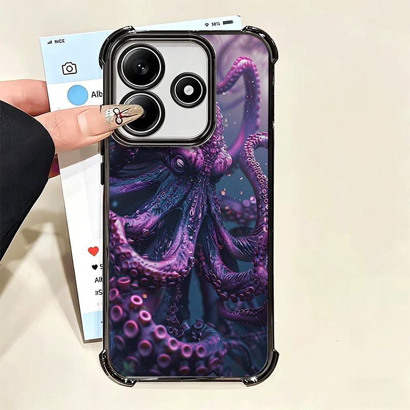 Ocean Octopus Marine Life Soft Phone Case For Xiaomi Poco X7 X8 Pro Max X6 X5 X3 F8 Ultra F7 M8 M7 M5S Redmi 15C 15A 15 14C 13C