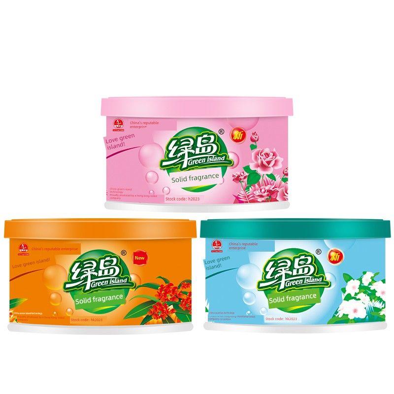 Green Island Air Freshener Solid Balm for Home Indoor Deodorization, Long-Lasting Fragrance, Car Aromatherapy Balm