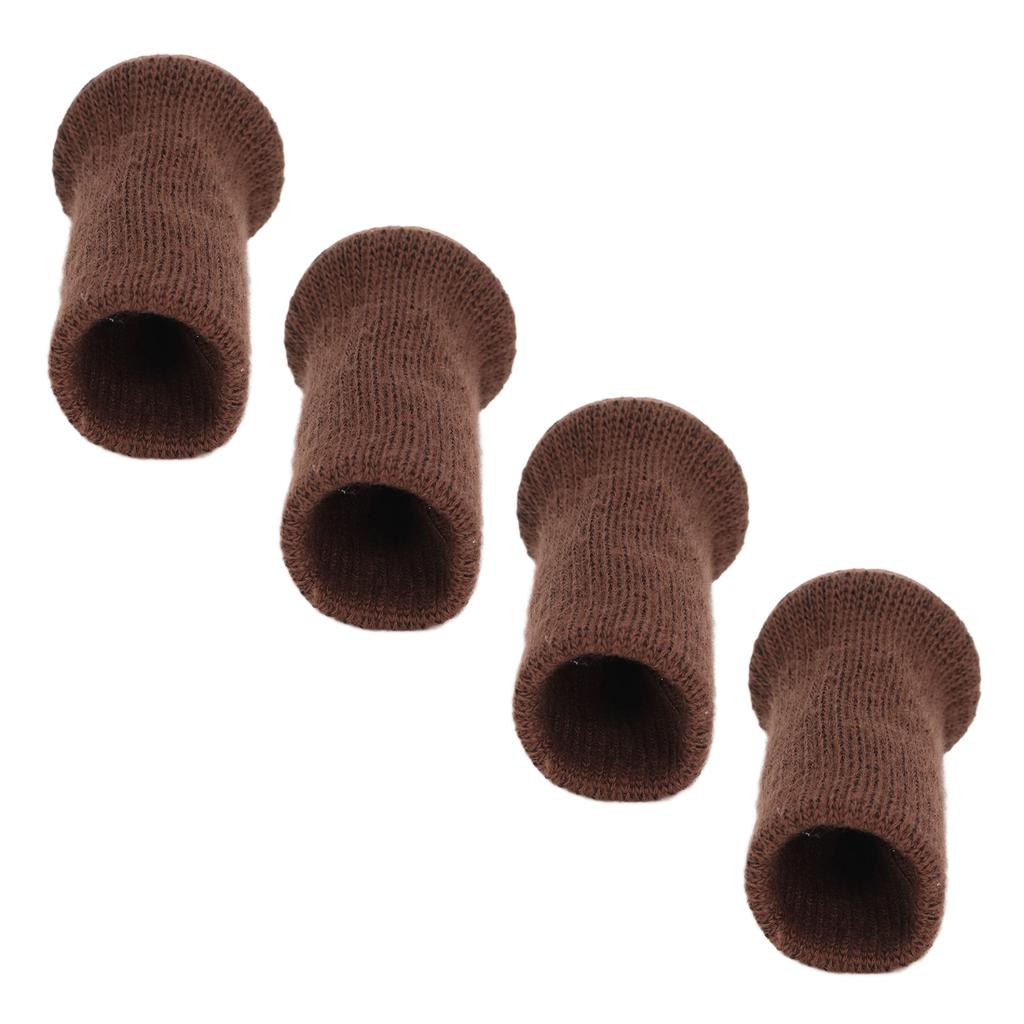 4Pcs Furniture Leg Socks Covers Mute Non Slip Wear Resistant Knitted Chair Leg Floor Protectors
