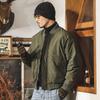 Mens Warm Thickened Down Jacket With 90% White Duck Loose Fit Flight Style Puffer Coat Winter