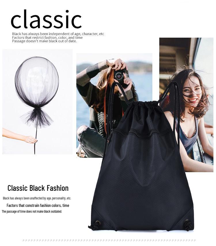 Unisex Oxford Waterproof Drawstring Backpack - Gym & Outdoor Use