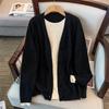 Plus Size Women’s Sweater Cardigan Two-Piece Set, Bust 150/160, Loose Fit