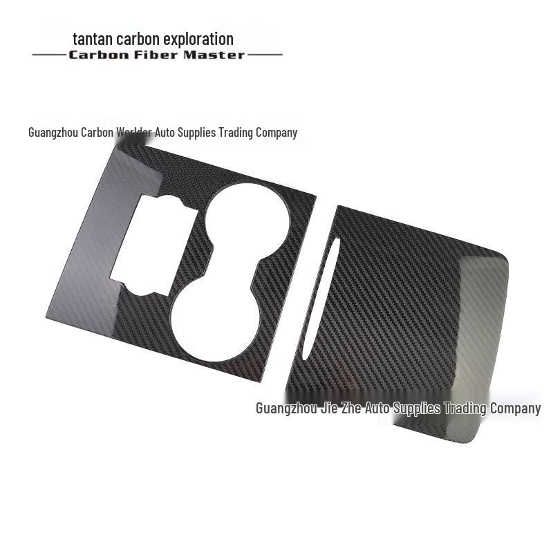 Carbon Fiber Cup Holder Upgrade for Tesla Model 3/Y Console
