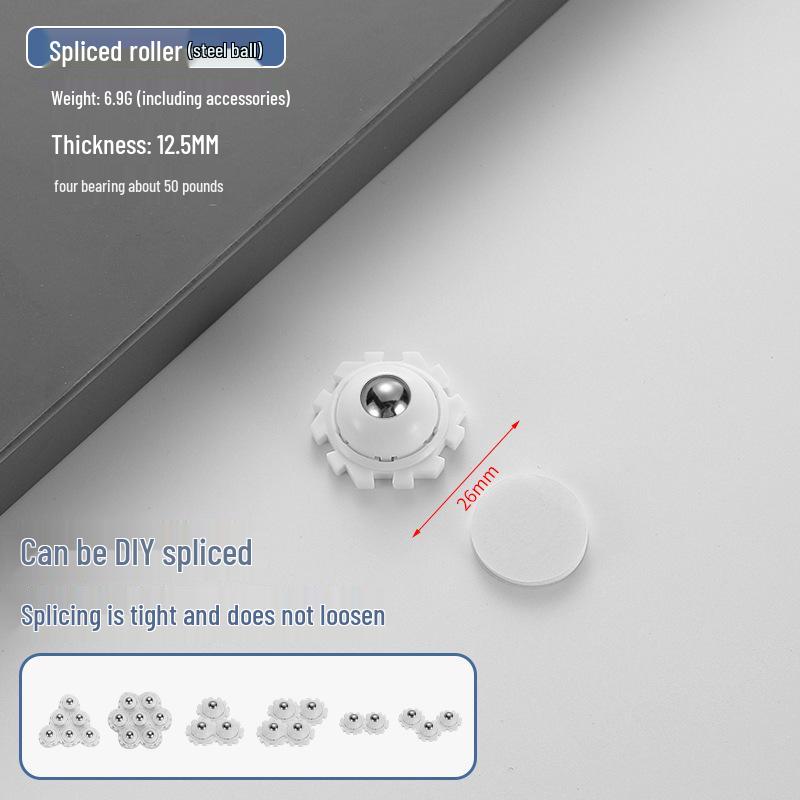 Cicha Samoprzylepna Podstawa Mobilna: Uniwersalne kółko bez wiercenia z pogrubionym łożyskiem kulkowym do użytku domowego