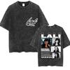 Singer  Lali Esposito Tour Album Vintage Washed T Shirts Men Women Hip Hop Oversized Tshirt Summer Cotton Short Sleeve Tees
