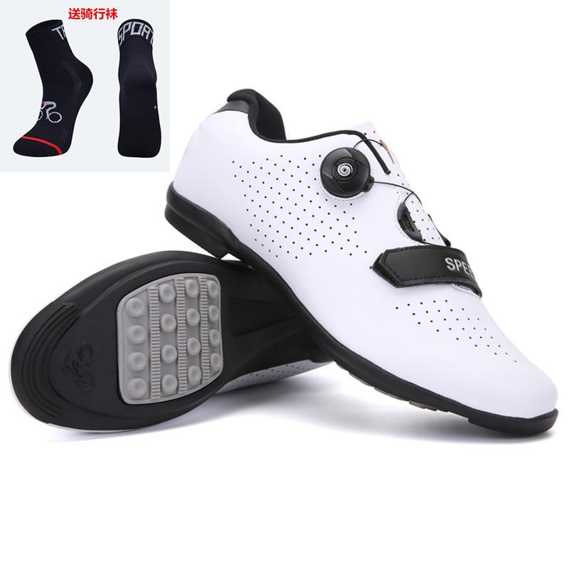 Cycling shoes New bicycle unlocked shoes Mountain bike lock shoes Hard sole breathable road bike shoes Cycling shoes