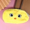 Cute Cartoon Plush Animal Stationery Pouch Women Dog/Cat/Rabbit/Frog/Panda Plush Pencil Case Ladies Cosmetic Bag