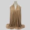 Jersey Hijab Scarf Women Winter Warm Plain Solid Elasticity Cotton Shawls And Wraps Large Size Headband Muslim Hijab Scarves
