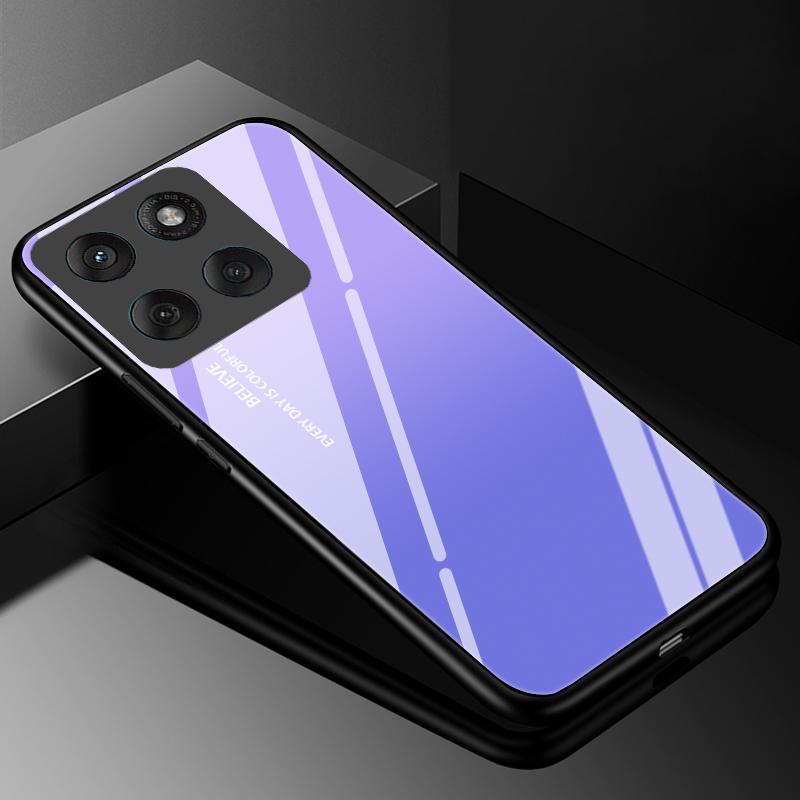 Handyhülle aus gehärtetem Glas für Motorola Edge 60 Fusion 60 Neo 60S Hülle Hart-PC Fundas Rückseite Bumper für Moto Edge60 Stylus Coque