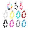 Silicone Star Pendant Room Adornments Elegant Keychain Charm Keyrings Versatile Decoration for Home and Office Spaces