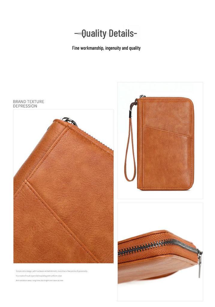 RFID Anti-Magnetic Multi-Functional Passport & Document Wallet with Zipper