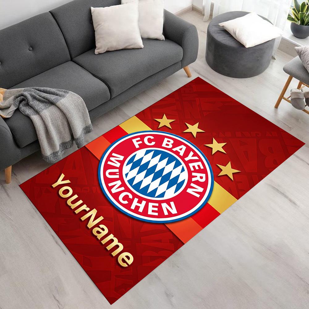 Bayern Munich Personalized Name Area Rug Perfect for Hallway Dormitory Living Rooms Bedrooms Antislip Carpet Office home decor