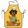 1pc Funny Dachshund Chef Print Apron, Durable And Easy to Clean, Adjustable Waistband, Polyester Material, for Kitchen Cooking, Gardening, Orchard Pic