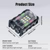 Multifunctional Mini COB Flashlight Tye C Rechargeable Outdoor LED Portable Torch with Clip Light Magnetic Camping Warning Lamp