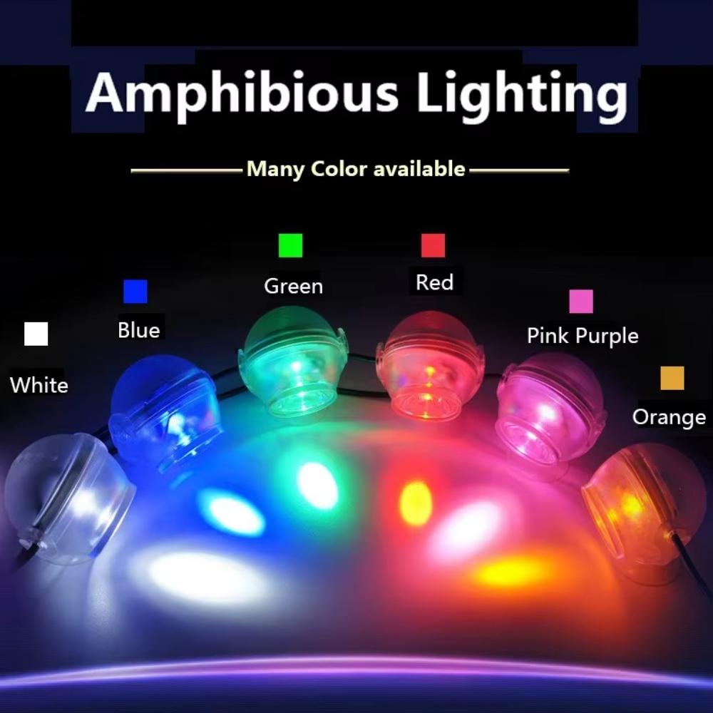 New LED Aquarium Spotlight Saving Power But High Brightness Seven Gradient Night Light Amphibious Lighting USB Waterproof Diving
