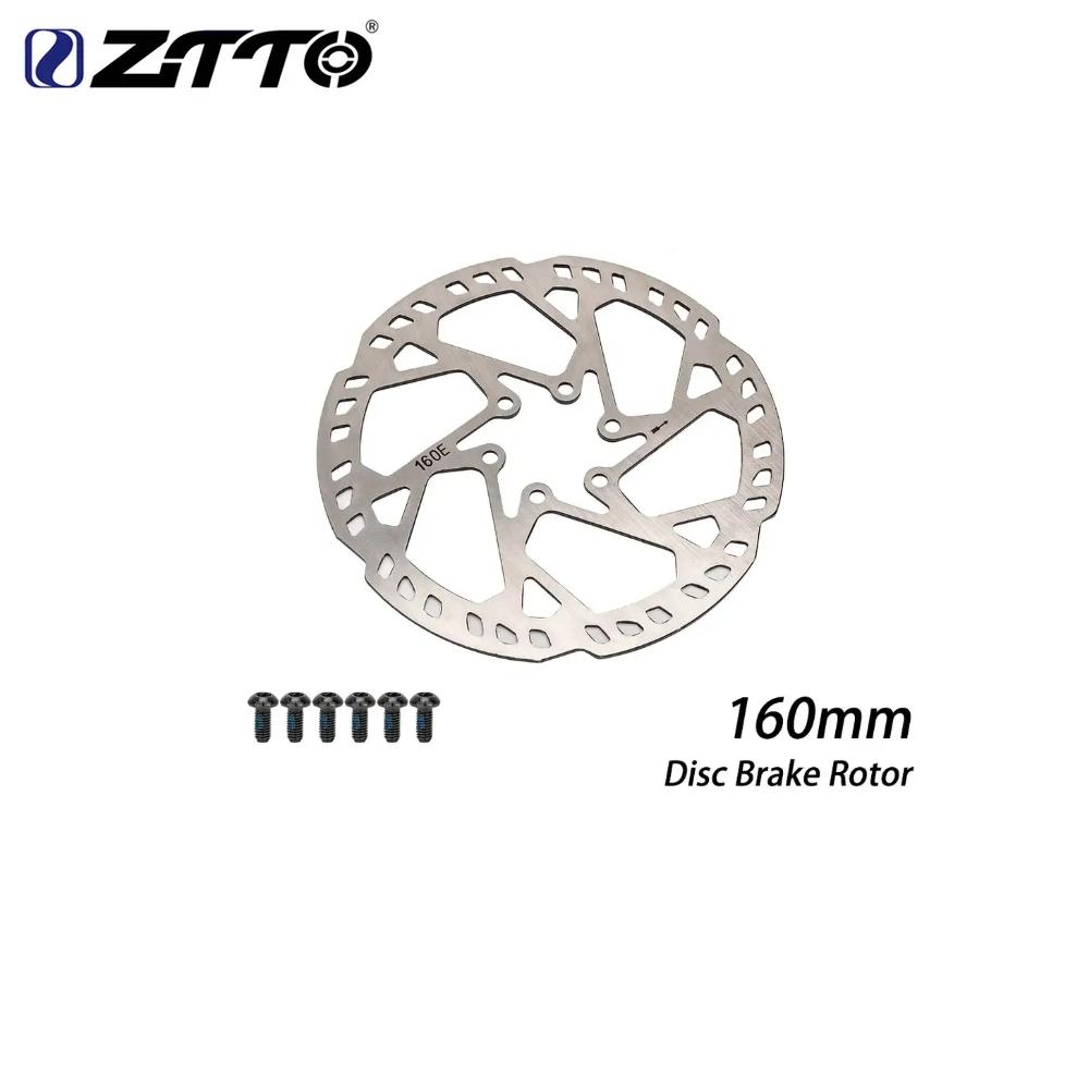 ZTTO 2.3mm Thicken MTB Road E-bike Bicycle Disc Brake Rotor Stainless Steel 140/160/180/203/220mm 6 Bolts Hub Mount Bike Parts