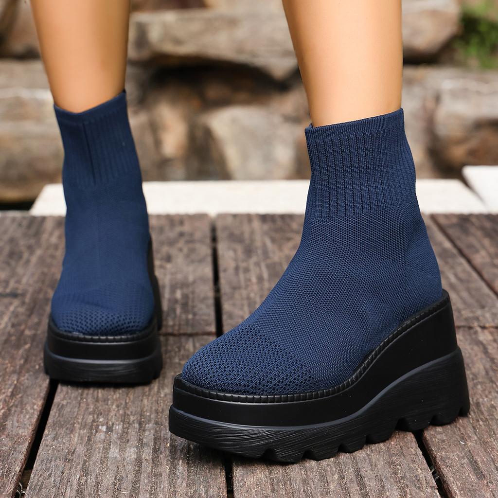 Women Boots Comfortable Lightweight Ankle Boots Spring Autumn Round Toe Casual Designer Shoes Women Zapatos De Mujer