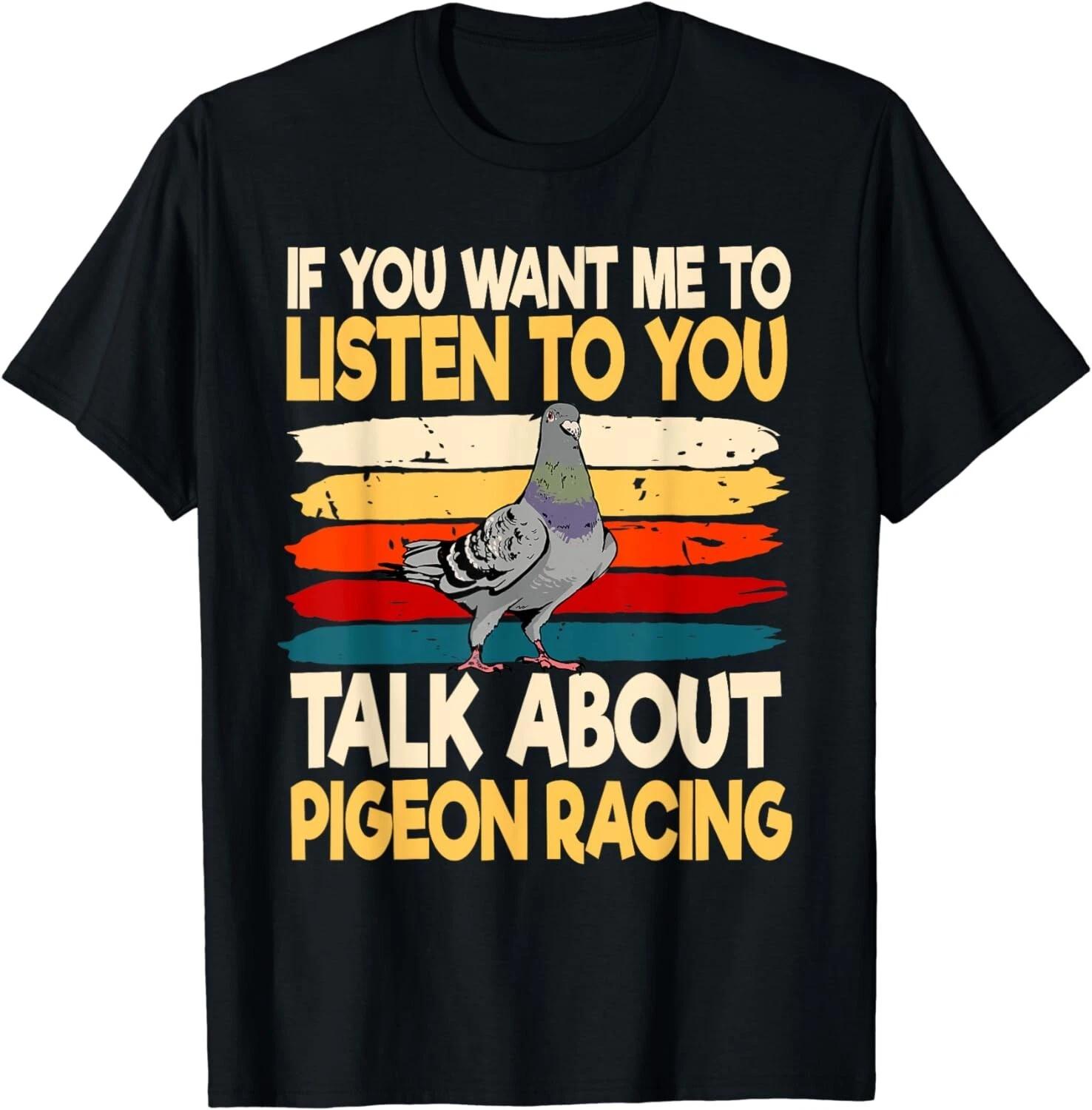 

Pigeon Racing Breeder Retro Vintage Tee Shirts Idea Gift Unisex T-Shirt M
