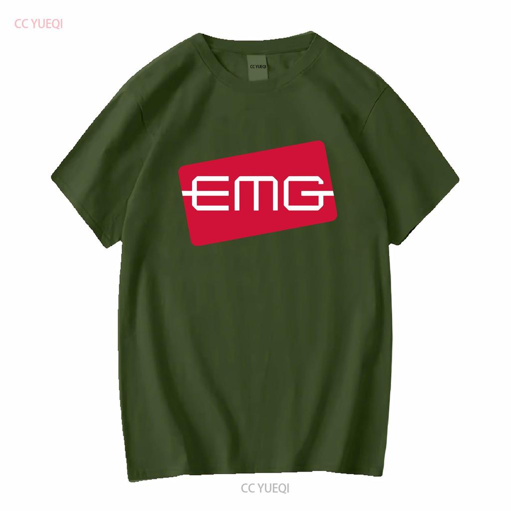 EMG Pickups Guitars Logo Mens Black T Shirt Size S to 3XL vintage Washed homme Stylish Soft Slightly graphic Stretched Unisex