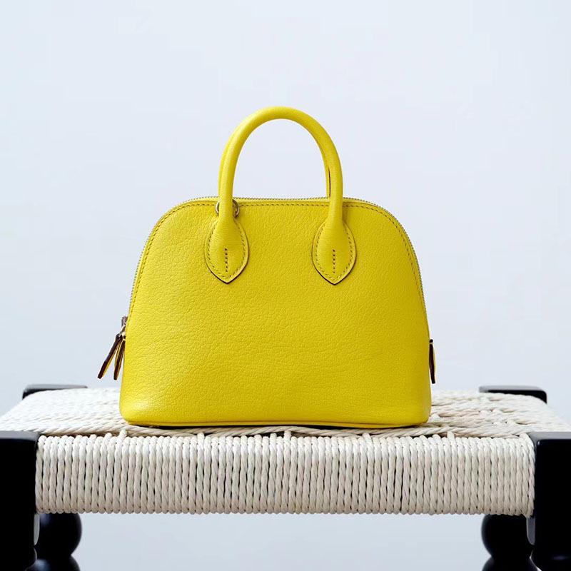 Gaoding Handmade Wax Thread Sheepskin Bowling Ball Mini 2025 New Eve Leather Shell Bag Shoulder Cross Shoulder