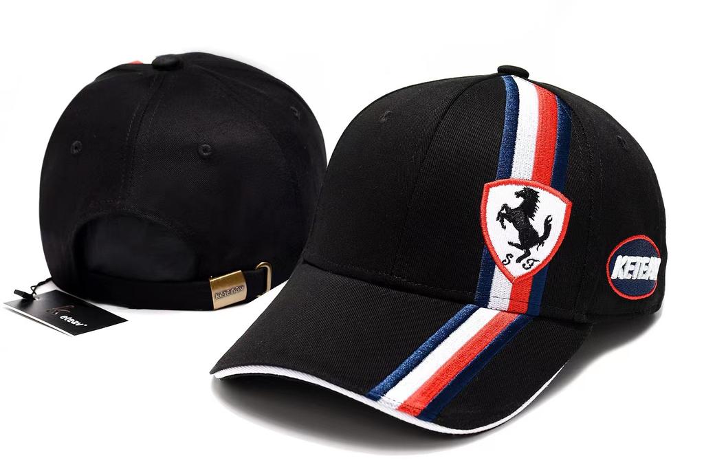 Embroidered Baseball Cap Sun Protection Fashion Baseball Football Cap For Ferrari 599 F12 Berlinetta 812Superfast Portofino Roma
