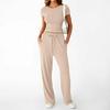 2026 Autumn/Winter Women's Casual Striped Cotton Drawstring Pants