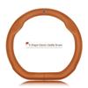 Genuine Leather Steering Wheel Cover for Dongfeng Fengxing S500 - Ultra-thin, Sweat-absorbent, Non-slip, Four Seasons Universal Fit