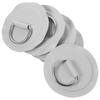 5 Pcs Rubber Boat Stainless Steel D-buckle Inflatable Kayak Accessories Ring for Paddle Board D-shaped Pvc Rings Patch 7