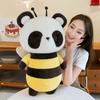 Creative Bee Panda Plush Toy Claw Machine Doll Children Sleeping Pillow Birthday Gift Car Ornament