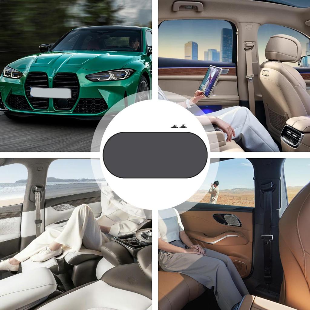 Mechesa Mesh Sun Shade for Car, Car Window Shade - Glare Shield UV Protection