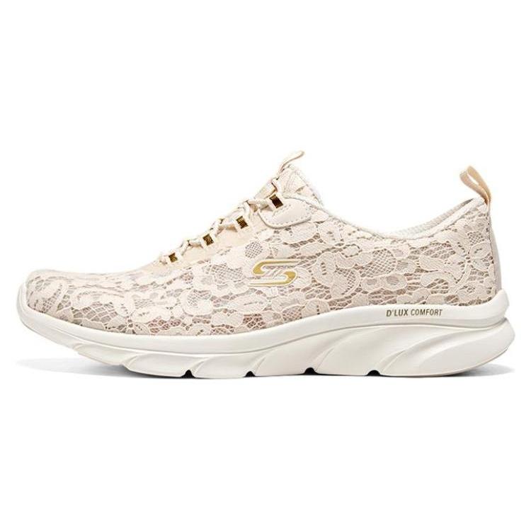 (WMNS) Skechers Dlux Comfort Shoes Pink White Women s 104346-OFWT EU 35