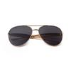 Fashion Oversized Pilot Sunglasses for Women Men 70s Trendy Metal Streamline Arms Aviation Sun Glasses Champagne Shades S98137C