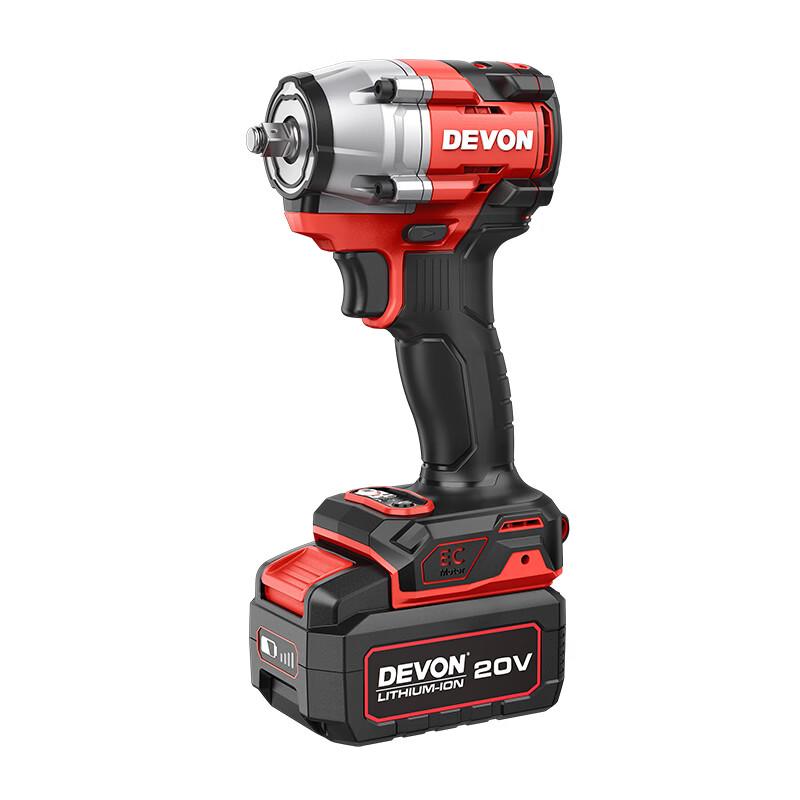Llave de impacto inalámbrica sin escobillas Devon 20V 550Nm Enchufe CN (adaptador incluido)