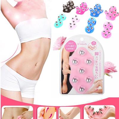 7/9 Rollkugel Körpermassagehandschuh Anti-Cellulite Muskelkater Linderungsmassagegerät