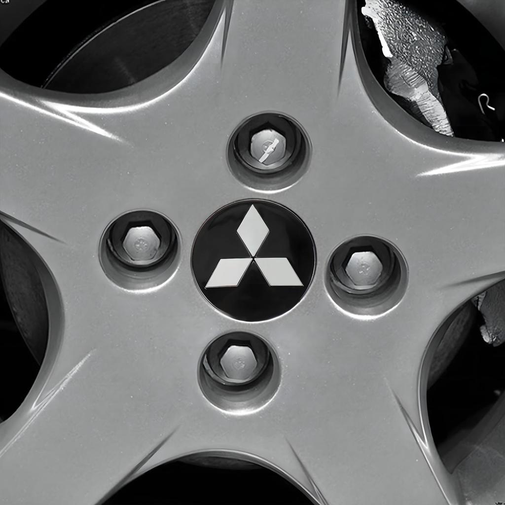 60MM Car Wheel Hub Caps Auto Emblem Tyre Center Covers Accessories For Mitsubishi 9 Ralliart X EX ASX L200 Colt Outlander Pajero
