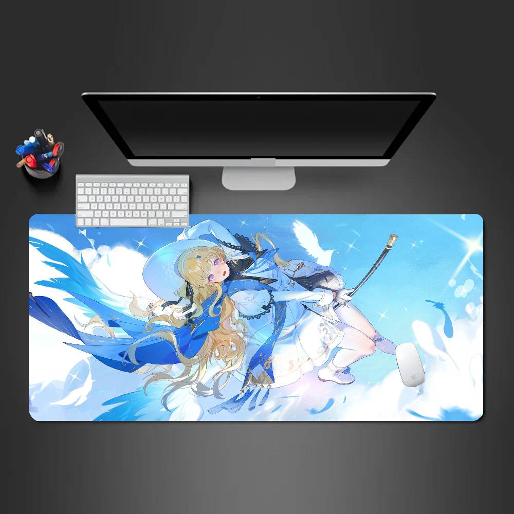 Phoebe Game W-Wuthering Waves Mousepad Mouse Mat Desk Mat With Pad Gaming Accessories Prime Gaming XXL Keyboard Pad Padding Ma