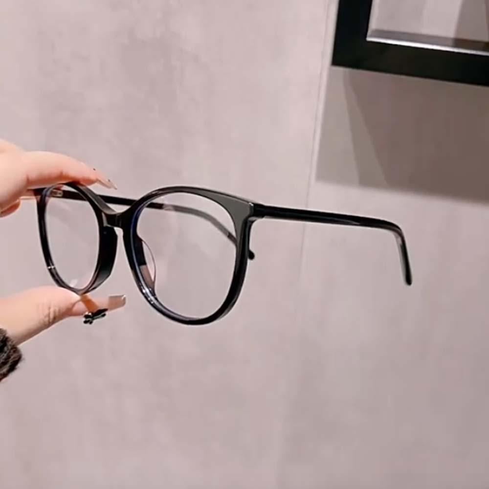 Resin Unisex Plain Eyewear Transparent Gradient Frame Glasses Anti Blu-ray Glasses  Decorative