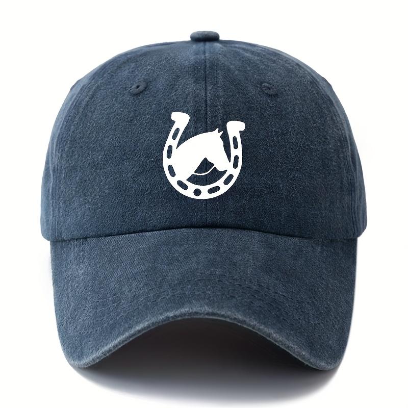 Lightweight outdoor minimalist horseshoe design camping casual style truck hat fashionable curved eave wear-resistant