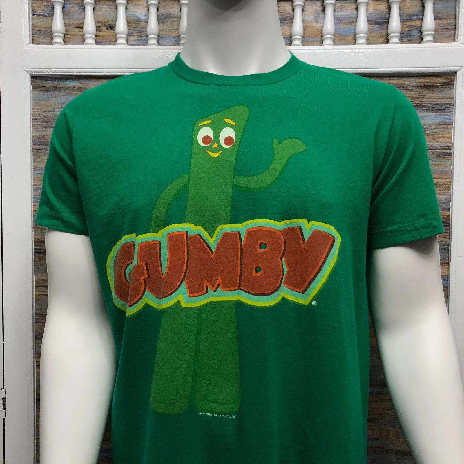 

Мужская футболка Gumby Винтаж 2010 Prema Toy Размер L 2XL