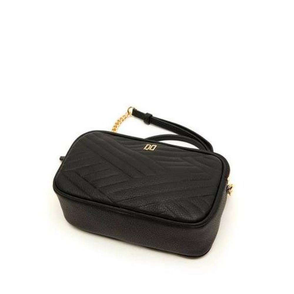 Daks Black Leather Dd Decorated 3 Fold Wallet Bag Dcwa2f217