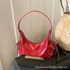 Locomotive style soft leather armpit bag women's summer new fashion simple shoulder messenger bag