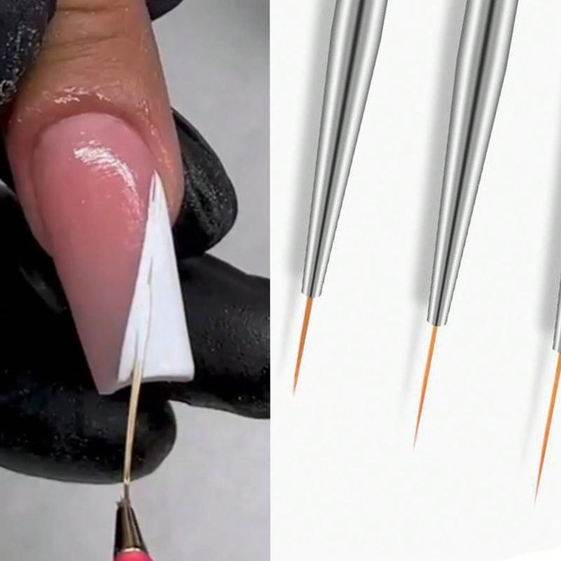 3PCS Nail Brush Set, Nail Art Brush, Nail Drawing Pen, Nail Art Painting Brush, Nail Brush Flower Drawing PenSuitable