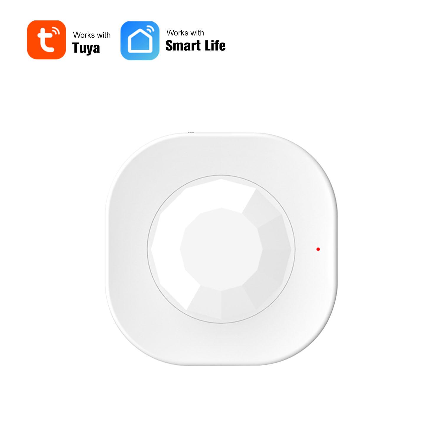 

Wireless Passive Infrared Detector Security Burglar Alarm Sensor WIFI PIR Motion Sensor Tuya Smart APP Control Smart Home белый
