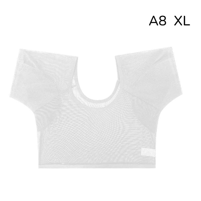 Ultracienkie Oddychające Podkładki Przeciw Poceniu pod Pachy Zmywalne Kształt T-shirtu Dyskretne Podkładki pod Pachy na Podróże Służbowe 1 szt.