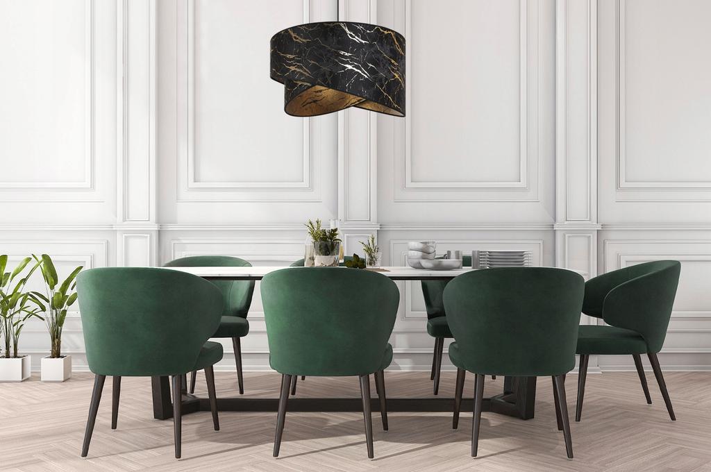 CEILING HANGING LAMP, GOLDEN MARBLE LAMPSHADE