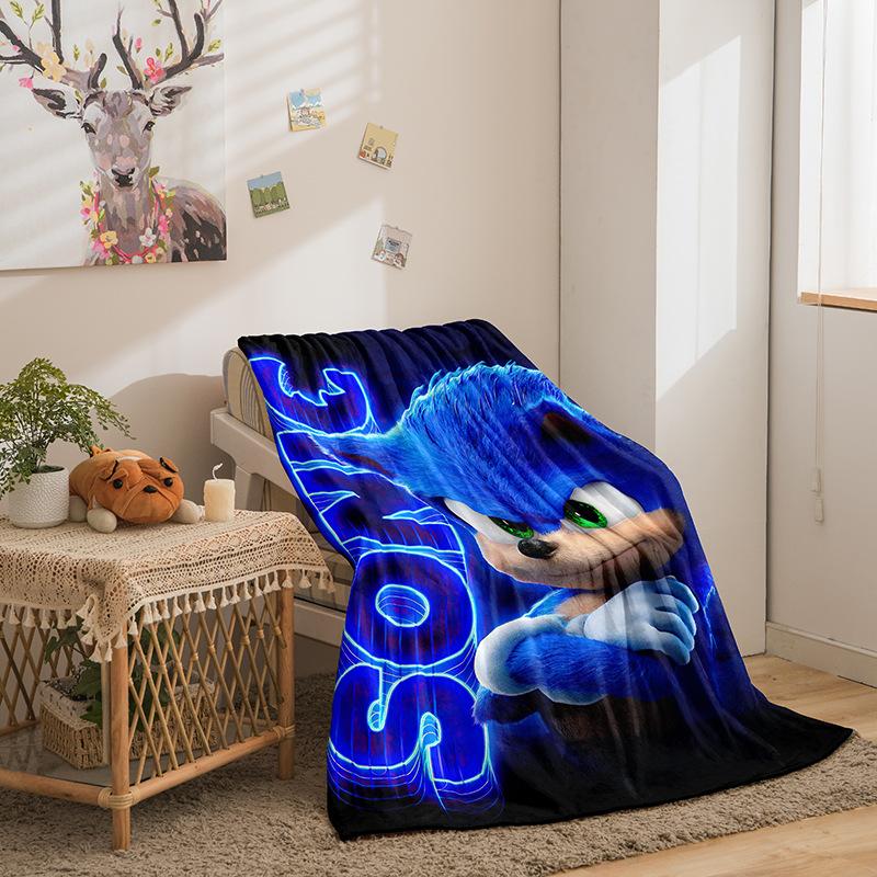 Cartoon Sonic Series Double-Sided Flannel 3D Digital Printing Blanket Blanket