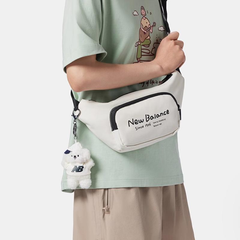 New New Balance Fabric Fanny Pack Regular Unisex White LAB42409CIC