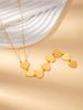 Gold-Plated Heart Pendant Stainless Steel Necklace for Women
