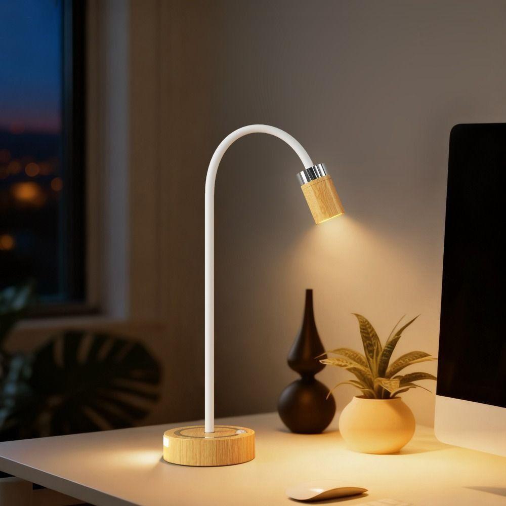 Modern Design LED Charging Nightstand Lamp Touch Control Body Detection No Wiring Required Lamp Desktop Lamp Ambience Lighting