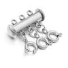 Stainless Steel Spring Buckle Multiple Multi Chain Lobster Clasps Separator Hook Connectors For DIY Jewelry Making Accessories